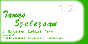 tamas szelezsan business card